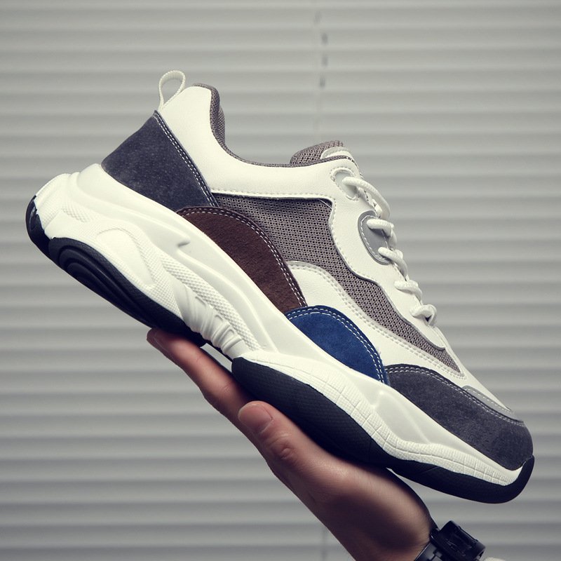 2021 spring new trendy shoes sports shoes men's thick-soled increased panda shoes 2021 spring new trendy shoes sports shoes men's thick-soled increased panda shoes