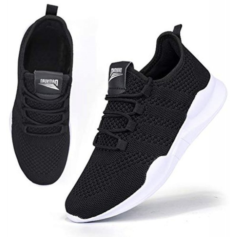 Damyuan Women's Walking Shoes Tennis Sneakers Casual Lace Up Lightweight Running Shoes Black Damyuan Women's Walking Shoes Tennis Sneakers Casual Lace Up Lightweight Running Shoes Black