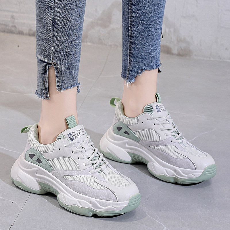 2021 women's spring new women's shoes tide thick-soled increased sports casual shoes 2021 women's spring new women's shoes tide thick-soled increased sports casual shoes